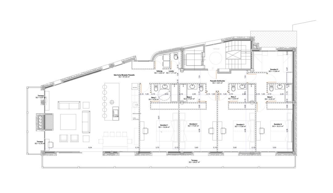 Pis de lloguer a Soldeu, 5 habitacions, 248 metres