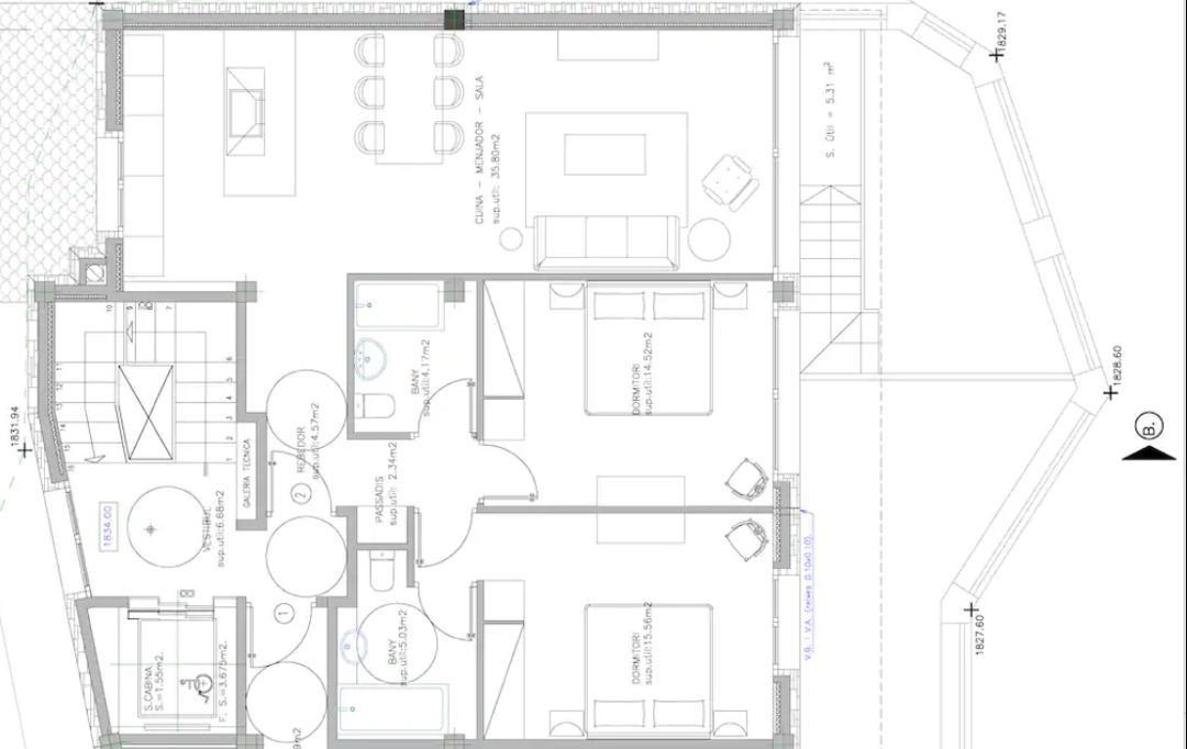 Pis de lloguer a Soldeu, 2 habitacions, 114 metres